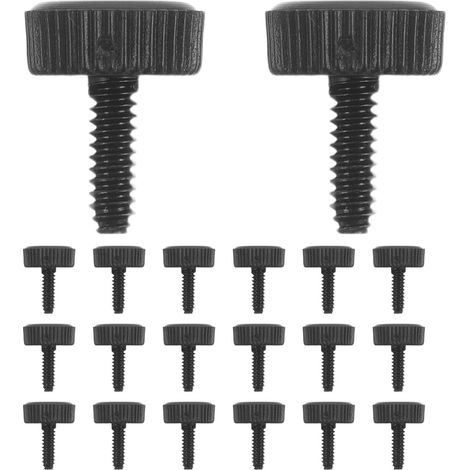 100 vis pour boîtier PC : vis à filetage manuel pour ordinateur de bureau - Fixations en alliage pour boîtier tour, réparation et assemblage de composants (32 x 10 mm) (1/5)