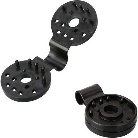Œillets À Clipser - Plastique Haute Résistance - Pour Brise-Vue Et Filets Extérieurs - Lot De 10 (1/4)