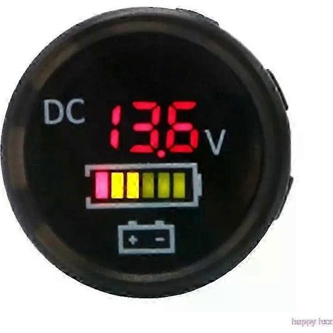 Neuer DC 12V/24V Auto-Boot-Voltmeter-Batteriemonitor IP67 wasserdicht LED-Spannungsanzeige-JXLGV (1/5)