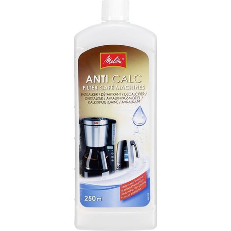Limpiador Melitta Anti Cal para Cafeteras de Goteo y Hervidores de Agua 250 ml