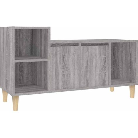 Meuble TV, Étagère TV, Meuble de Salon, Sonoma gris 100x35x55 cm Bois d'ingénierie OIB1424E (1/5)