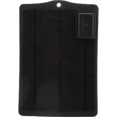 Ortviai Panneau Solaire Portable 7 W 5 V pour Charge Extérieure – Silicium Monocristallin, Noir, Léger et Étanche (1/5)