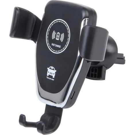 Supporto per telefono da auto Spacer 2 in 1 SPAA-AUTOCHG-01 con ricarica wireless, montaggio su griglia, ricarica wireless Qi 10W (1/3)