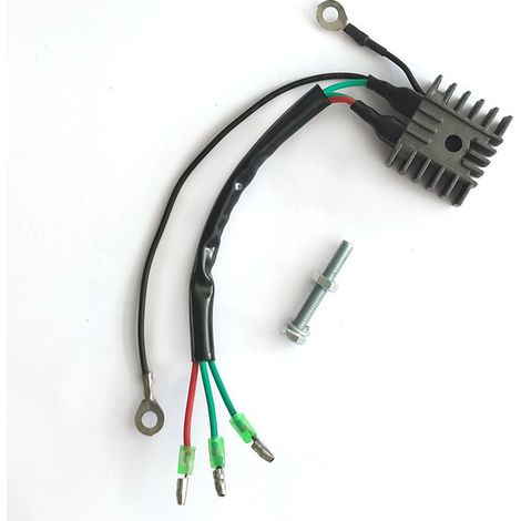 Rectifier regulator for Yamaha 15ELH, 25ELH, 9.9, 15ES and 25ES motorcycles. (1/4)