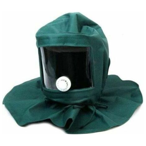 Casque Masque de Protection Anti-Vent Anti-poussiére pour Sablage Sableuse Bricolage