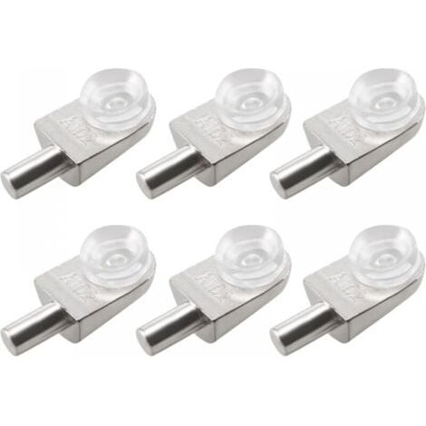 20pcs Taquets étagère mural support d'étagère en verre en alliage de zinc ventouse (1/5)