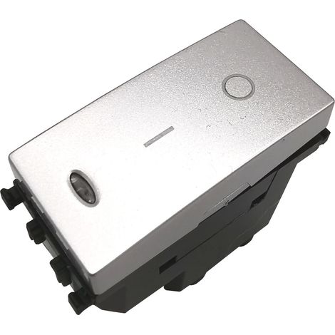 Frutti compatibili vimar plana Interruttori prese pulsanti silver argento Inter. bipolare retroilluminabile