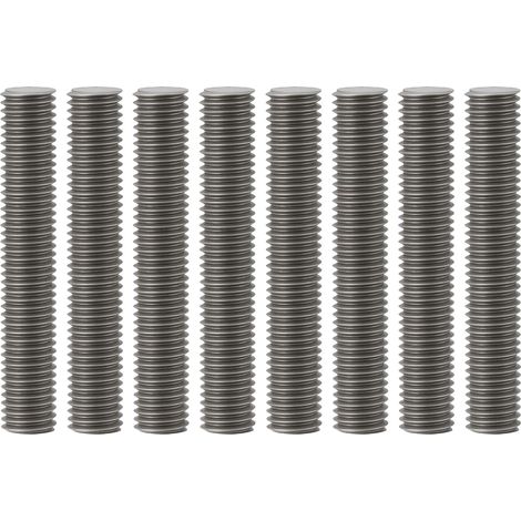Lot de 8 Goujons Filetés pour Collecteur D'échappement M7 X 1,0 Mm en Acier Inoxydable Compatible avec M50 M52 (Longueur 42 Mm) (1/5)