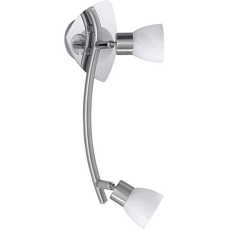 Trio Leuchten Mercury Trio 8161021-07 Barra 2 Luci, 28 W, Nichel Opaco G9 [Classe di efficienza energetica C]