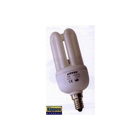 Lampada risparmio energetico 18W E14 3 tubi Kippen