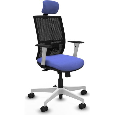 Chaise de bureau piqueras y crespo Yunquera blanc soutien lombaire (1/2)