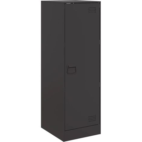 Credenza buffet cassettiera mobile contenitore organizer cucina soggiorno soggiorno 34,5 x 39 x 107 cm acciaio nero 020035915