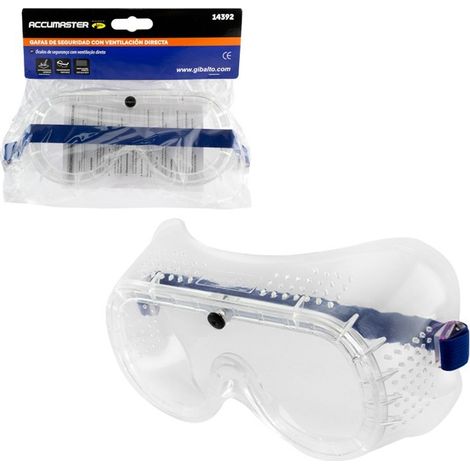 Gafas de seguridad con ventilación directa y lente transparente (1/5)