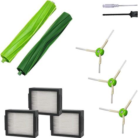 Accessori di ricambio per aspirapolvere iRobot Roomba serie i7 j7 i6 i8 i3 i4 i1 e5 e6 I E, comprendono 1 spazzola a setole e 3 filtri, spazzola laterale (1/5)