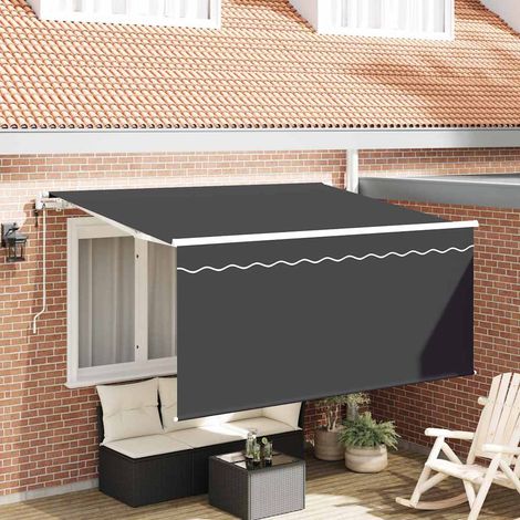 Einziehbare Markise Anthrazit 300 x 200 cm