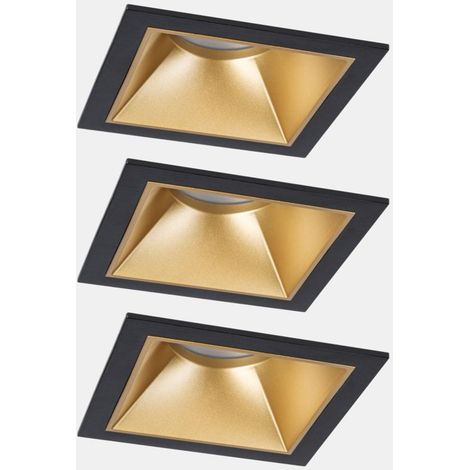 Paulmann Cole Coin spot encastré noir mat doré LED