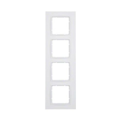 Marco 4 elementos Berker By Hager B7 10146919 Blanco Mate