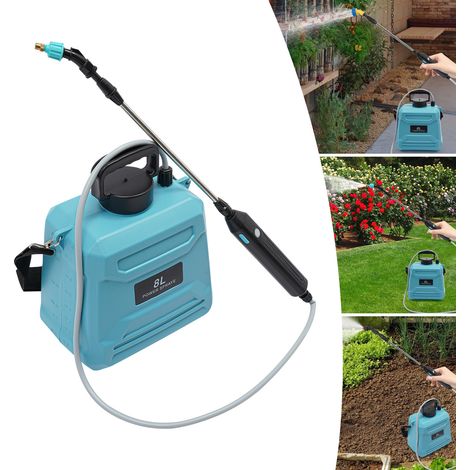 8-Liter-Akkusprühgerät mit USB-Ladeanschluss, 8-Liter-Gartensprühgerät mit Teleskopstiel, Rückensprühgerät mit 3 Düsen und verstellbarem Schultergurt, Pflanzensprühgerät (1/5)