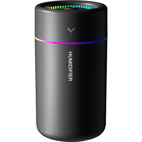 Mini-USB-Tischluftbefeuchter mit farbigem Umgebungslicht und leiser Vernebelungsfunktion tragbarer Mini-Luftbefeuchter für Büro, Schlafzimmer, Auto und Zuhause. (1/5)