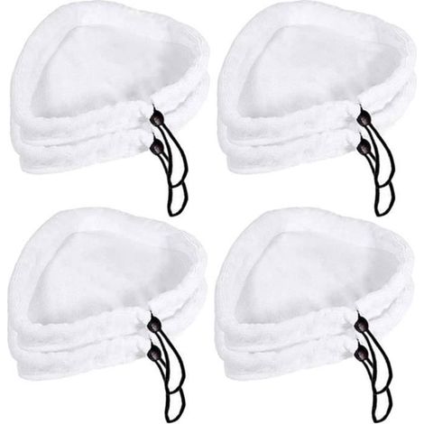 KLVGTIFS PU - Lot de 8 Lingettes Microfibres pour Balai Vapeur H2O MOP Serpillère de Rechange pour Nettoyeur Vapeur Triangulaire Pads de Nettoyage (1/4)