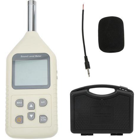 1358 Sound Level Tester Digital Decibel Meter Noise Tester for Factory School Airport Office