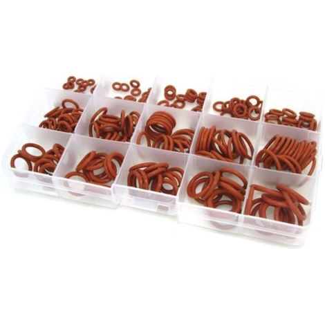 BUNTHAUS 225PCS boîte à réparation en gel de silice (VMQ)  Rouge, pour la plomberie professionnelle, Air, Gaz, Automobile, Plombier, Réparations (1/4)