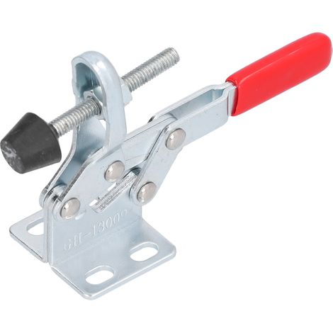 GH-13009 Kniehebelspanner, Schnellspann-Kniehebelspanner aus Eisen und Kunststoff, 30 kg Tragkraft, für Holzbearbeitungsmaschinen und Schweißarbeiten (1/5)