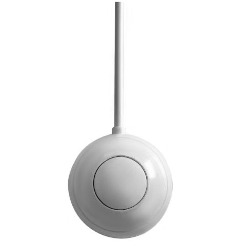 Poussoir de commande pneumatique simple débit apparent - blanc - Regiplast (1/2)