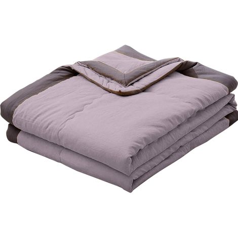 Couette Été - 140 x 200 cm - Coton Lavé 98 % - Élasthanne 2 % - Respirant - Anti-transpirant - Pour Sommeil Frais - 1 Pièce (1/5)