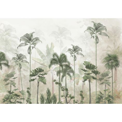 Papier peint panoramique - Forêt Tropicale - 456 cm x 320 cm (1/2)
