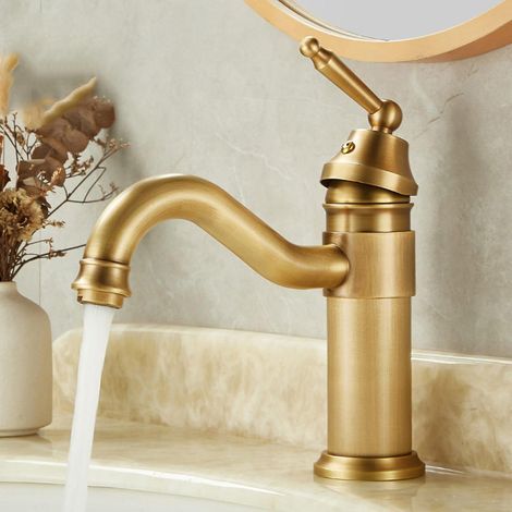 Mitigeur pour vasque laiton eau chaude/froide pour vasque (1/5)