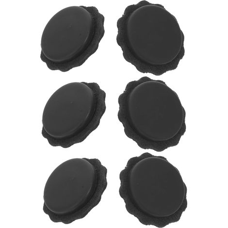 Capuchon Haut de Parasol de Rechange 6 Sets en Plastique Noir (1/5)
