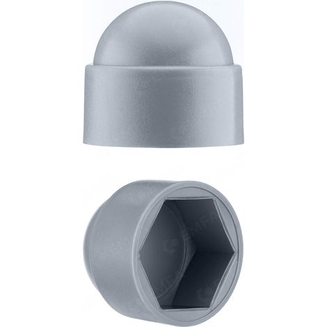 Cache-écrous M10 pour clé de 17 Gris 50 pcs. (1/4)
