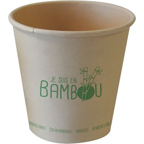SPHERE - Gobelets bambou 25cl x50