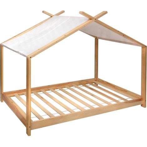 Lit-tente pour enfants Ilan - Bois 90 x 190 cm (1/5)