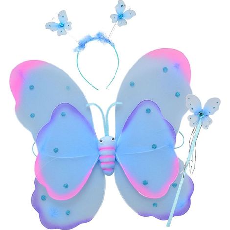 alas de mariposa azul