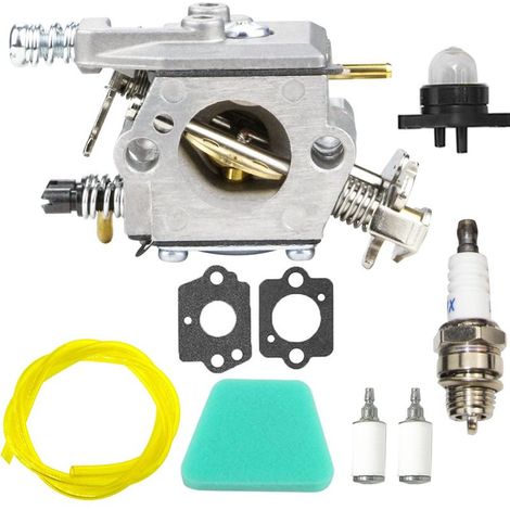 Carburateur pour tronçonneuses Poulan 1900 1950 2150 2175 2350 2375 2450 2550 262 – Remplacement facile – Compatible Zama et Walbro - WT-89 (1/4)