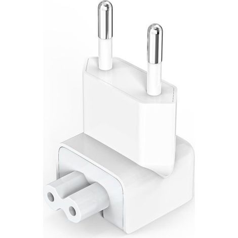 Adaptateur Prise UE - Pour Chargeur MacBook - Compatible Alimentation CA Internationale - 1 Pièce