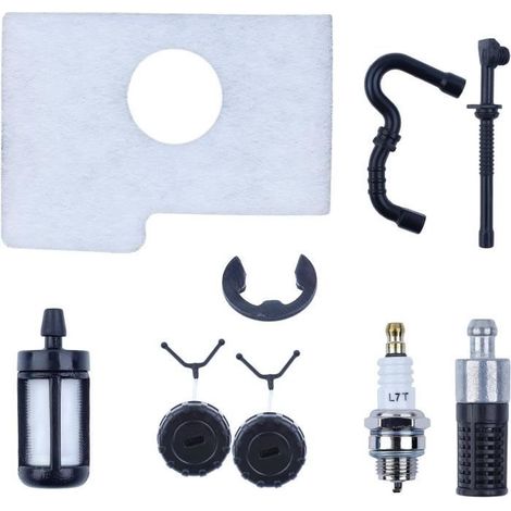 Filtre à carburant, compatible avec STIHL MS180 MS170 MS 180 170 018 017 avec bougie d'allumage, pour tronçonneuses.-AquaForge (1/4)