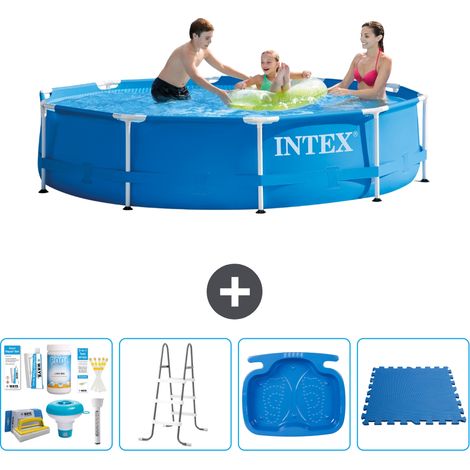 Intex Piscina con struttura Rotonda - 305x76 cm - 7-pezzi S41508 (1/4)