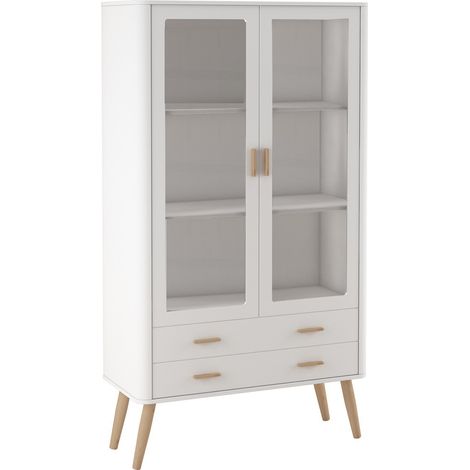 PIANO-Vitrine Chêne Blanc (1/3)