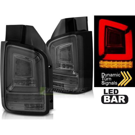 Paire de feux VW T5 10-15 FULL LED Fume (1/5)