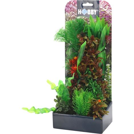 Hobby Plantasy Set 6 - Pflanzen-Set mit 9 künstlichen Aquarienpflanzen