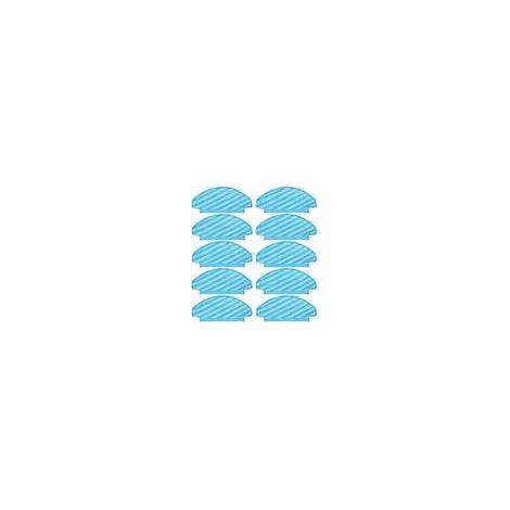 (10 Stück) Waschbare und wiederverwendbare Reinigungstücher für ECOVACS DEEBOT OZMO T8/ T8+/ T8 AIVI/ T9/ T9 MAX/ N8 Pro Staubsauger (1/4)