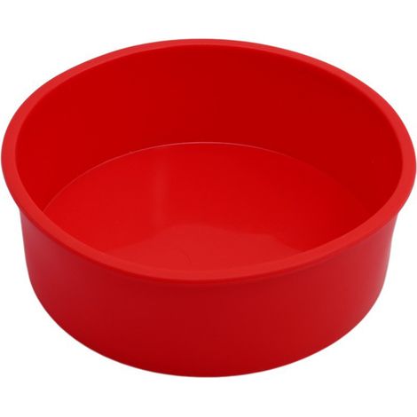 Moule à gâteau rond en silicone (lot de 3) - 4/6/8 pouces - Antiadhésif (1/5)