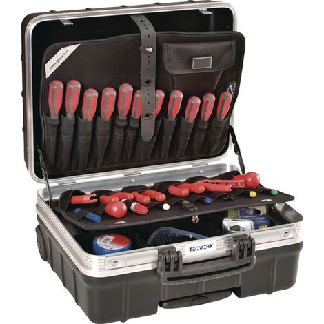 TECWERK Schalenkoffer Innen-B465xT255xH352mm PP 42l TECWERK