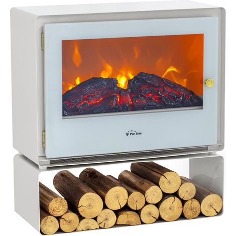 Caminetto elettrico a pavimento con ripiano 2000 W PURLINE CHE-710 W
