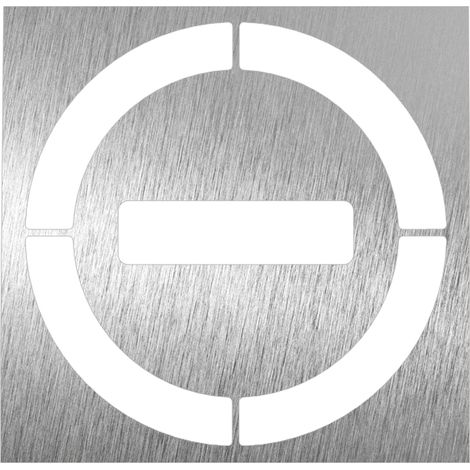 Pictogramme en Acier Inoxydable "Interdit" - Fricosmos (1/3)