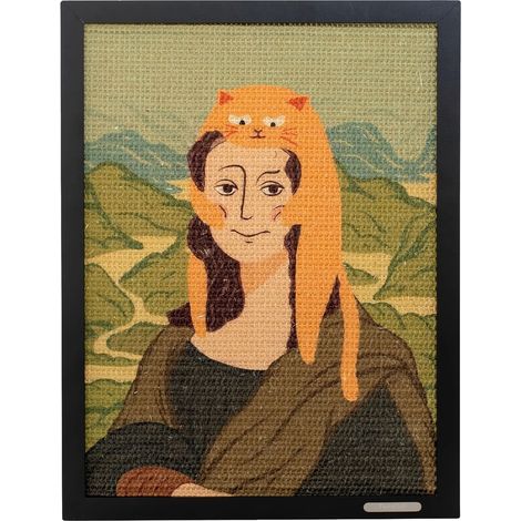 Kratzmatte aus strapazierfähigem Sisalmaterial, mit Katzenminze angereichert, Miau Na Lisa (1/2)