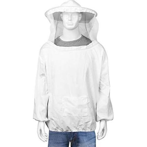 Combinaison Apicole, Blouse Costume Équipement de Protection avec Chapeau Professionnel Anti Abeille (1/5)